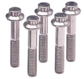 Arp 7/16"-14 Black Oxide 12-Point Bolts – 1.5" Length, Pack Of 5 1