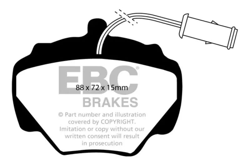 Ebc Greenstuff Rear Brake Pads For 1992–1997 Land Rover Defender 1
