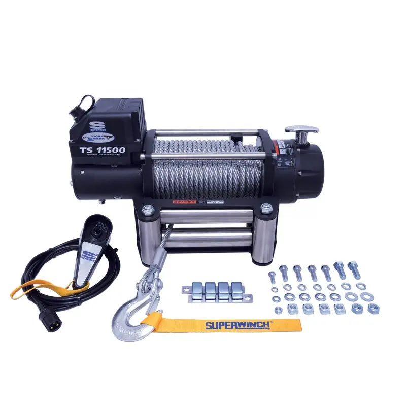 Superwinch Tiger Shark 11500 Electric Winch – 12V Dc, 3/8In X 84Ft Steel Rope 2
