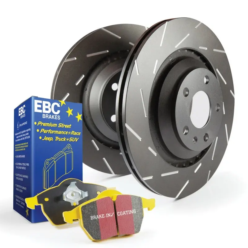 Ebc S9 Brake Kit – Yellowstuff Track-Focused Pads + Usr Two-Piece Drilled Rotors 1