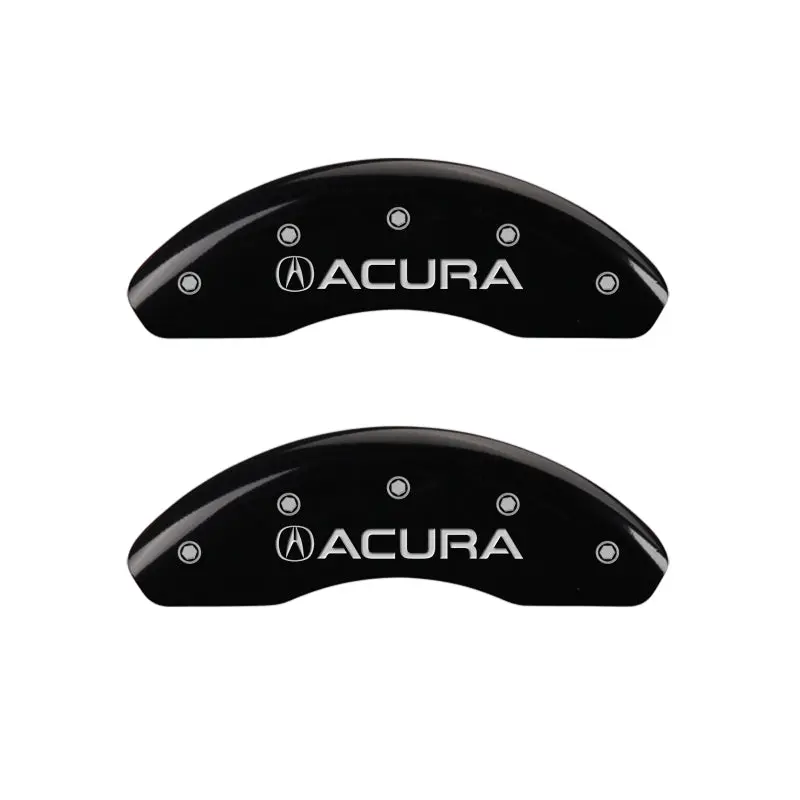 Mgp Engraved 4-Piston Caliper Covers – Front And Rear Set For Acura Rdx (Black Finish With Silver Accents) 1