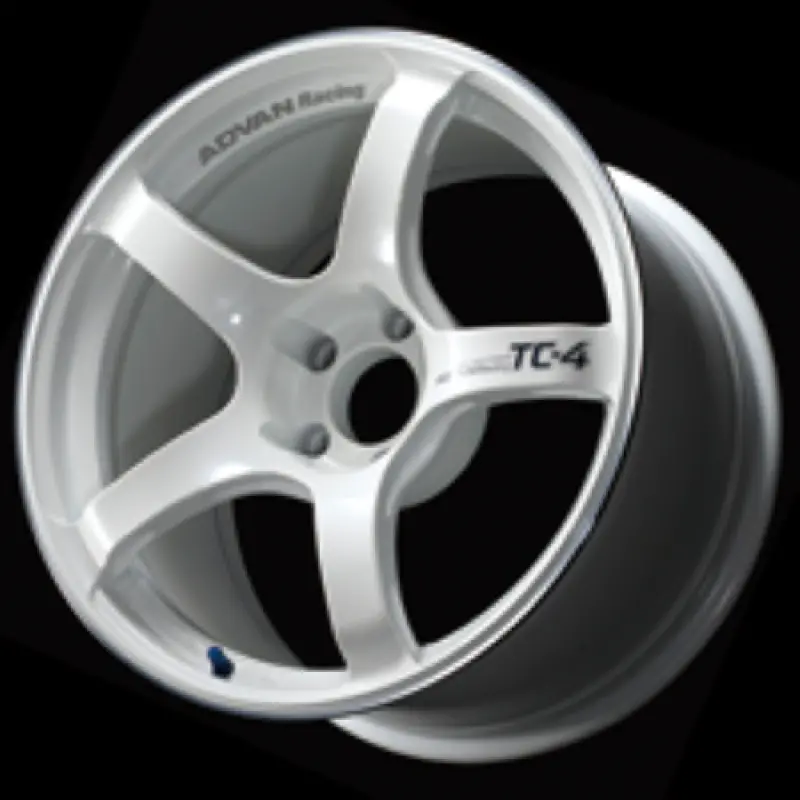 Advan Tc4 18X9.5 +12 5-114.3 Racing White And Ring Wheel 1