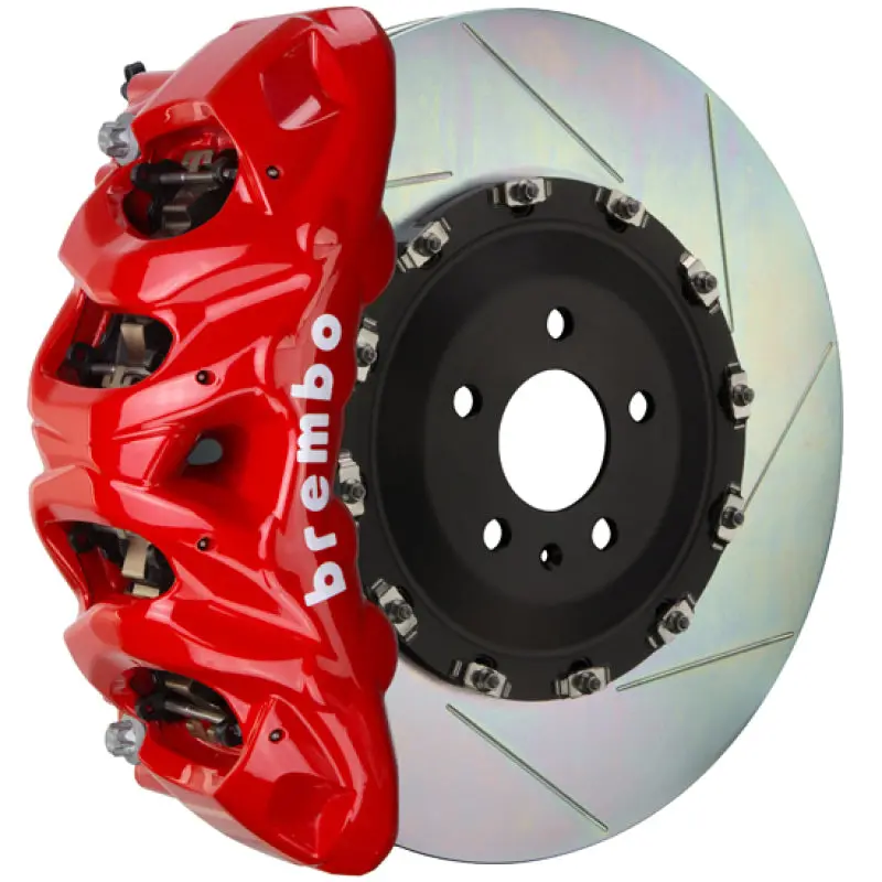 Brembo Gt Big Brake Kit For 2021+ Ford F-150 Raptor – Front, 8-Piston Calipers, 412X38Mm Two-Piece Slotted Rotors (Red Finish) 1