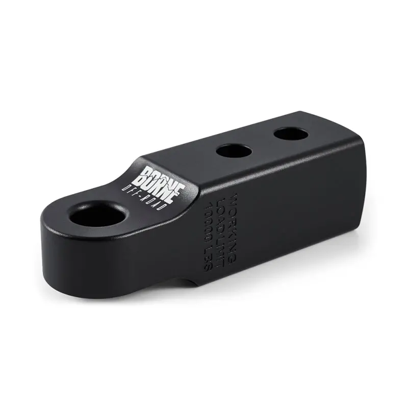 Borne Off-Road Cnc-Machined 2-Inch Hitch Receiver Shackle – Matte Black Finish 1