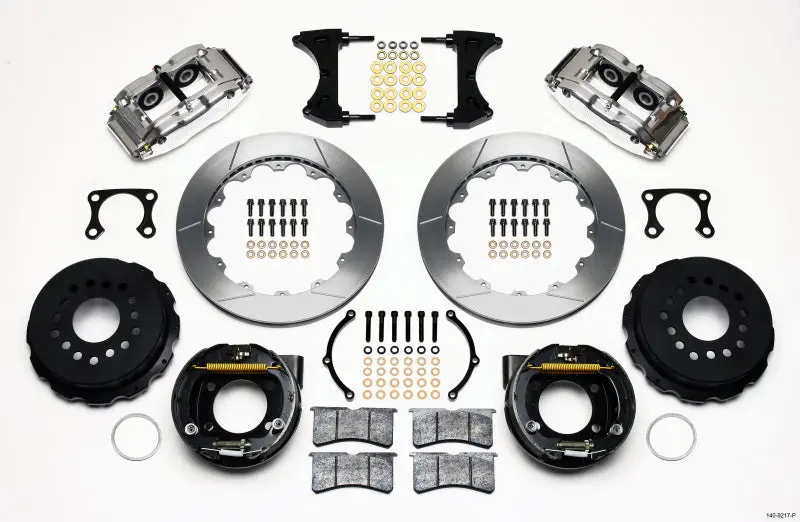 Wilwood Narrow Superlite 4R Rear Parking Brake Kit – 12.88-Inch Rotor, Polished Finish, Big Ford Mounting 1