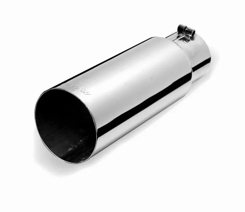 Gibson Stainless Steel Rolled Edge Angle-Cut Exhaust Tip – 4In Od, 3.5In Inlet, 12In Length 1