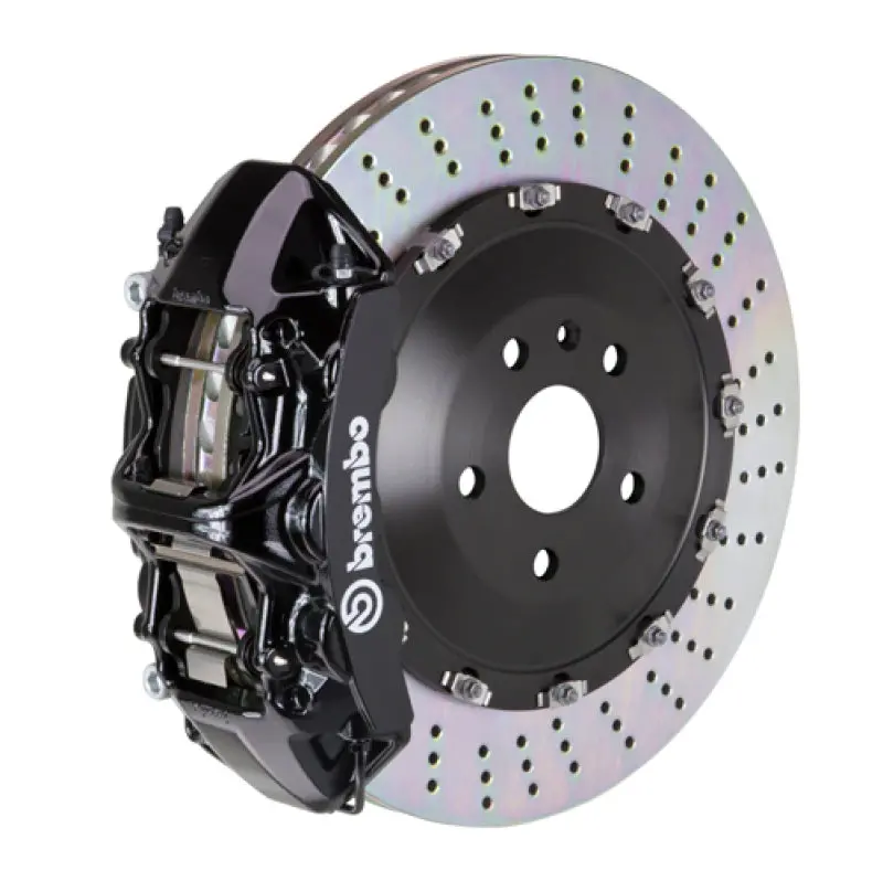 Brembo Gt Big Brake Kit For 2006–2011 Mercedes-Benz Ml63 (W164) – Front 6-Piston Cast Calipers, Drilled 405X34Mm Two-Piece Rotors, Black Finish 1