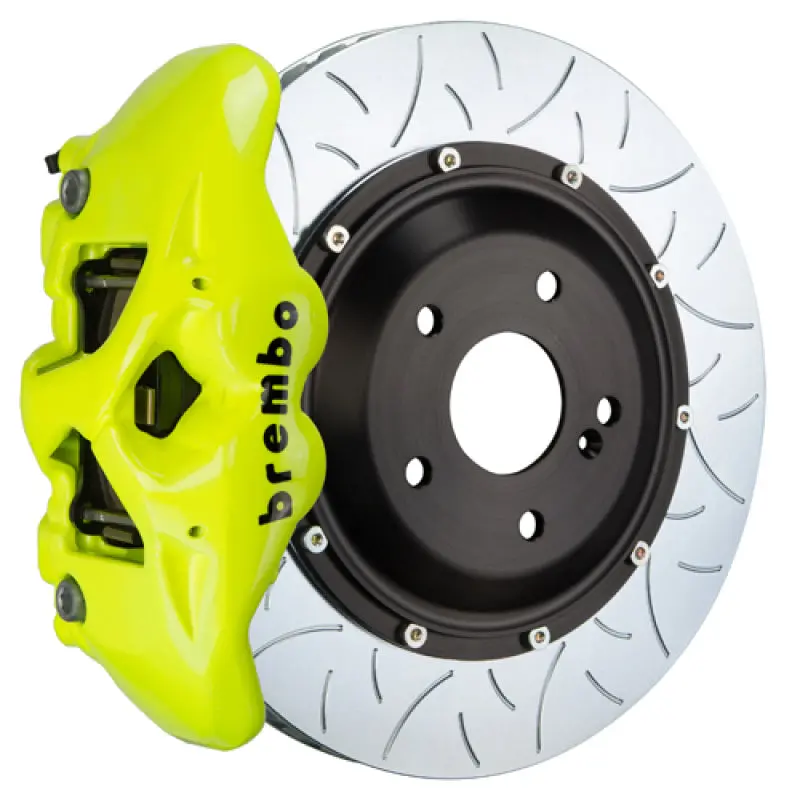 Brembo 15-18 M3 (Cc Brake Equipped) Fr Gt Bbk 6 Pist Cast 380X34 2Pc Rotor Slot Type3- Fluo. Yellow 1