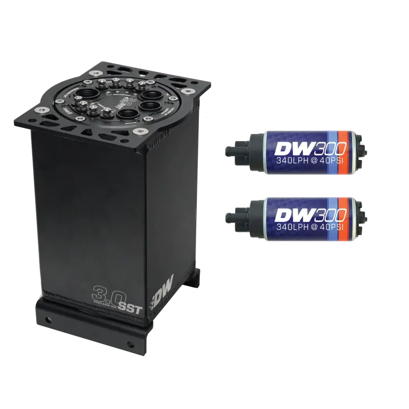 Deatschwerks 3.0L Staged Fuel Surge Tank With Dual Dw300 Fuel Pumps 1