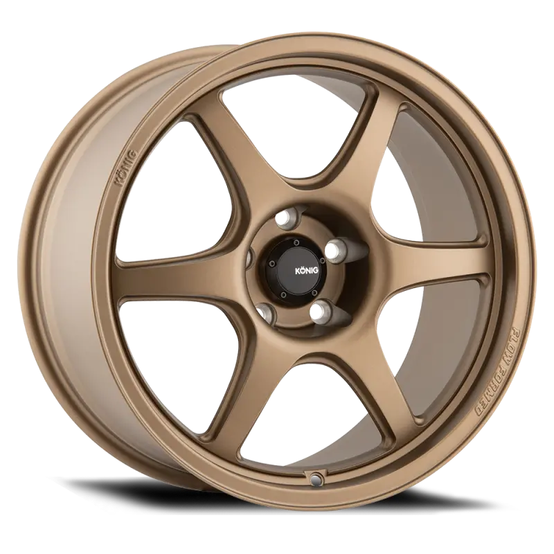 Konig Hexaform 18×8.5″ Matte Bronze Alloy Wheel — 5×114.3, Et35 Offset 1