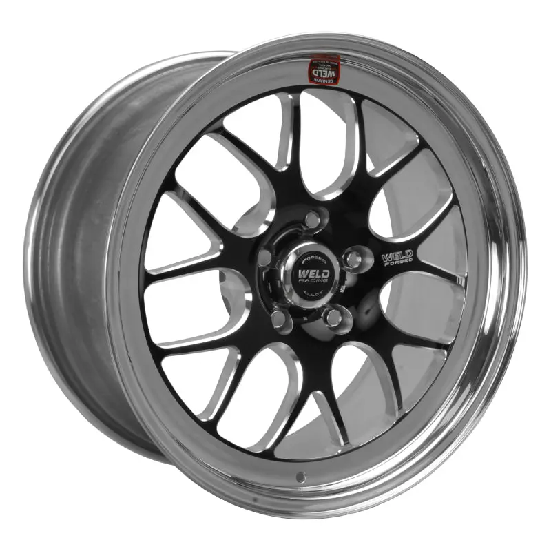 Weld S77 Drag Wheel – 18X9, 5X4.75, 5.6In Backspace, Black Finish – High-Pad Non-Beadlock 1