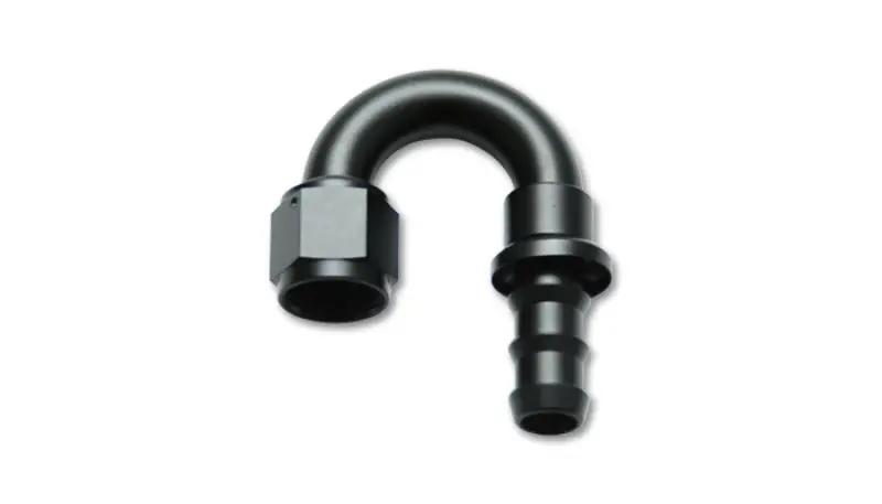 Vibrant Aluminum -10An 180° Push-On Hose Fitting 1