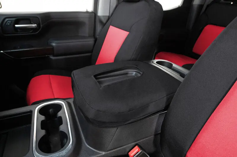 Covercraft Endura Precisionfit Front Seat Covers For 2019–2023 Ford Ranger – Red/Black 1