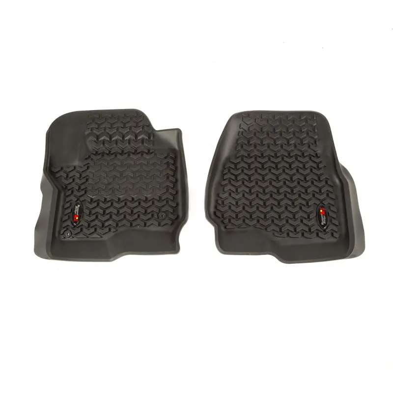 Rugged Ridge Black Front Floor Liners For 2017–2018 Ford F-250–F-550 Regular Cab 1