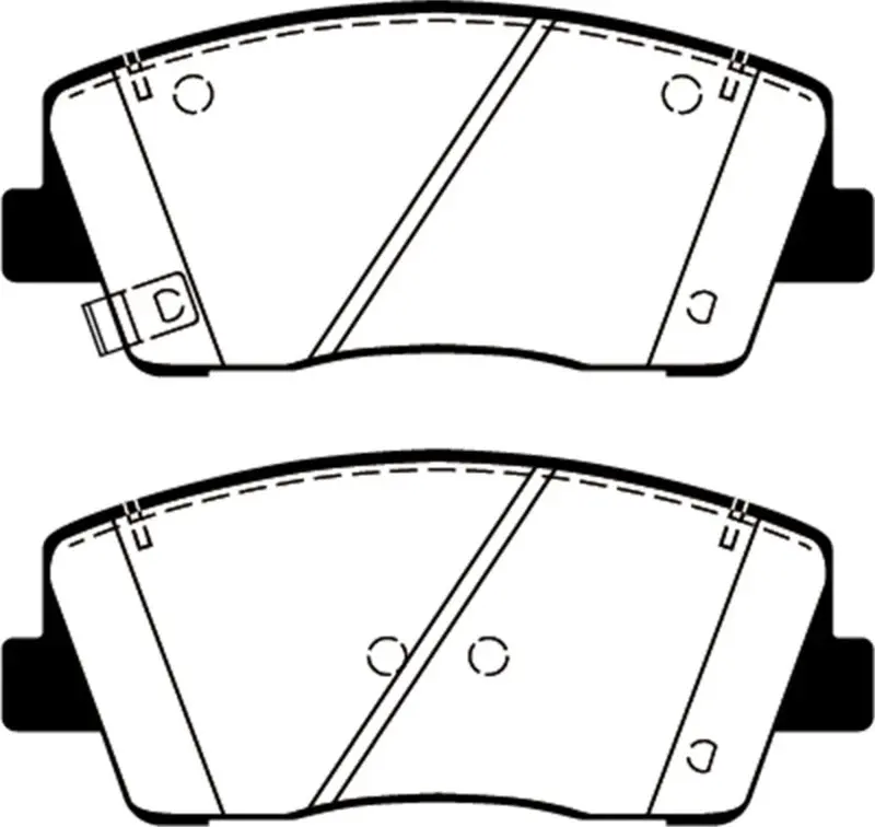 Ebc Redstuff High-Performance Front Brake Pads For 2019+ Genesis G70 2.0T 1
