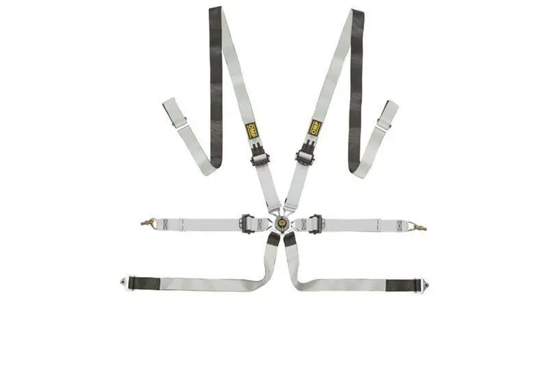 Omp Safety Harness One-D 2In Pull Down - Black/White (Fia 8853-2016) 1