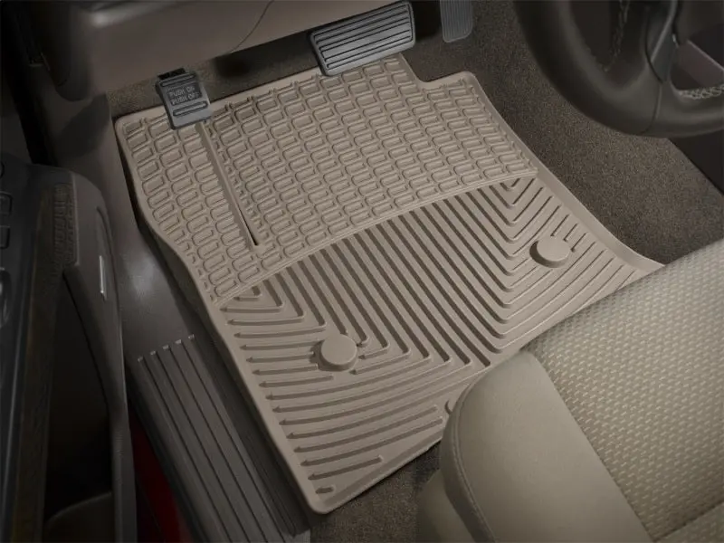Weathertech Rear Rubber Floor Mats For 2017+ Ford Super Duty Crew Cabs – Tan 1