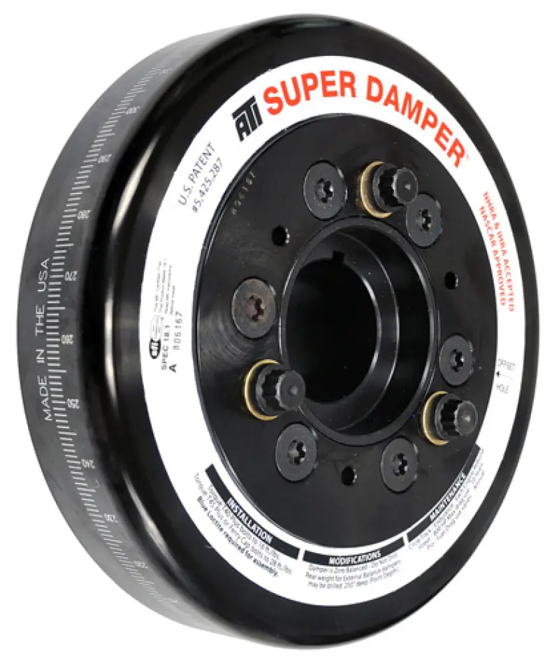 Ati Lightweight Aluminum Harmonic Damper – 7.48-Inch Diameter, 6-Groove, Ls1/Ls2 Compatible, 25T 8Mm Htd Drive (Rear-Mount) 1