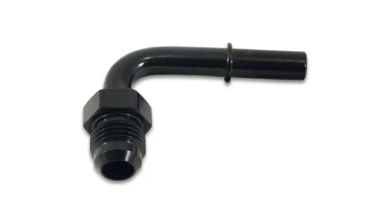 Vibrant 90° Aluminum An-To-Male Quick-Connect Fitting – -6An Size, 0.3125" Hose Compatibility 1