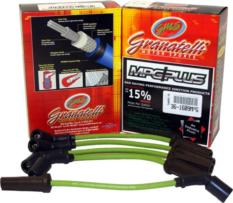 Granatelli Mpg Plus Ignition Wire Set For 1996–2003 Hyundai Tiburon 2.0L 4-Cylinder 1