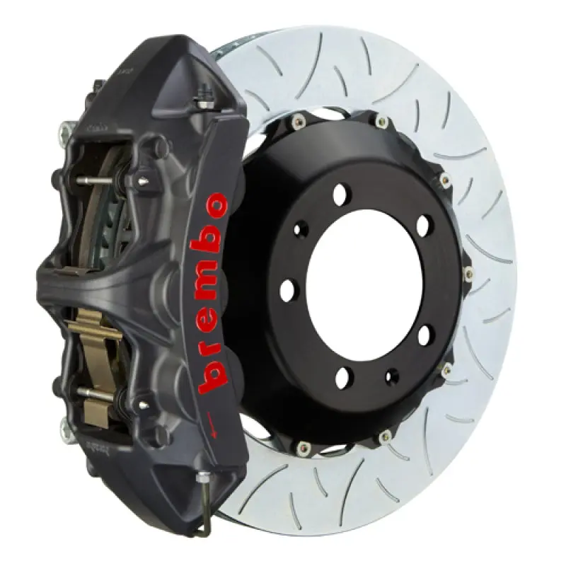 Brembo Gts Big Brake Kit For 2006–2013 Corvette Z06 – Front Slotted 380X32Mm Two-Piece Rotors, 6-Piston Calipers, Black Finish 1
