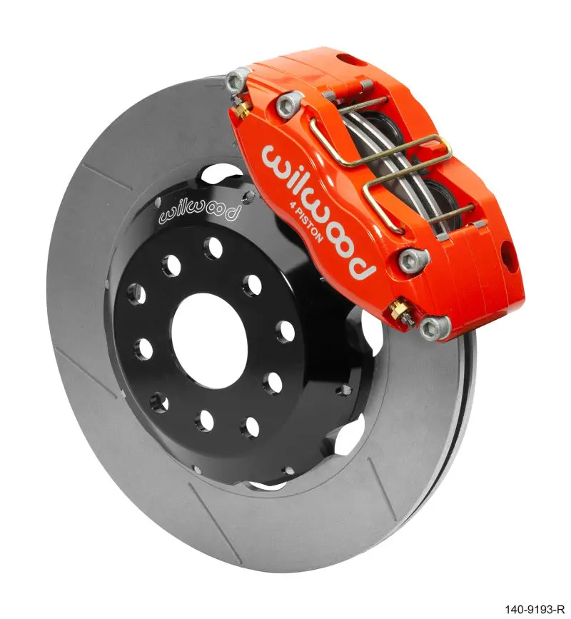 Wilwood Dynapro Radial Front Brake Kit For Subaru Impreza Wrx – 12" Rotor, Red Calipers (Line Kit Sold Separately) 1