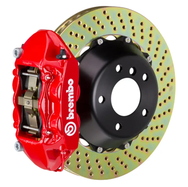 Brembo Gt Big Brake Kit – Front, 4-Piston Calipers With 365X29Mm Two-Piece Drilled Rotors For Audi Tt 2.0T/3.2L & Tts (2007–2015) 1