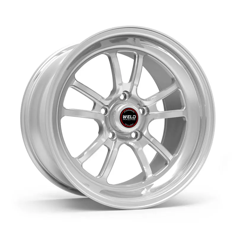 Weld S70 Polished Aluminum Wheel – 18X9.5", 5X4.5" Bolt Pattern, 5.1" Backspace, High-Pad Finish (Non-Beadlock) 1