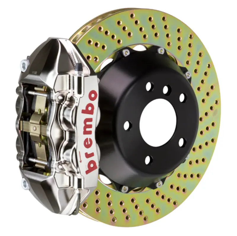 Brembo 05-07 Quattroporte/08 Granturismo Rr Gtr Bbk 4Piston Billet 380X28 2Pc Rotor Drilled- Nickel 1