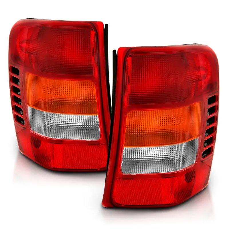 Anzo Red And Clear Taillight Assembly For 1999–2004 Jeep Grand Cherokee (Oem-Style Fit) 1