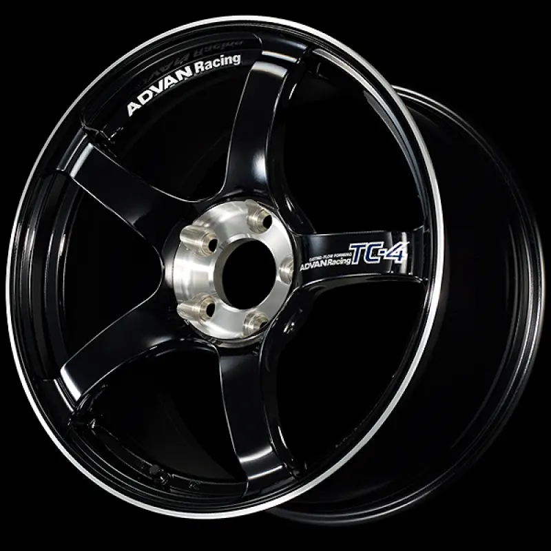 Advan Tc-4 Se 15X8 Racing Wheel – 4X100 Bolt Pattern, +35Mm Offset, 63Mm Bore, Gloss Black/Diamond Cut 1