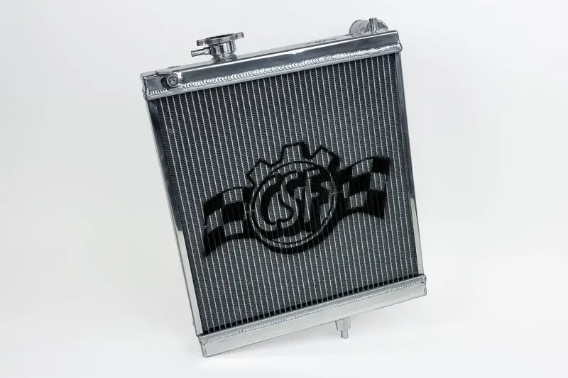 Csf Polished 1/2-Size Radiator For 2003–2007 Mitsubishi Lancer Evolution Vii–Ix 1