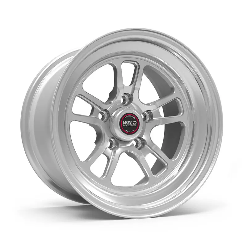 Weld S70 Rt-S Polished Aluminum Wheel – 15X9", 5X114.3 Bolt Pattern, 5.5" Backspace, Dual-Polish Finish 1
