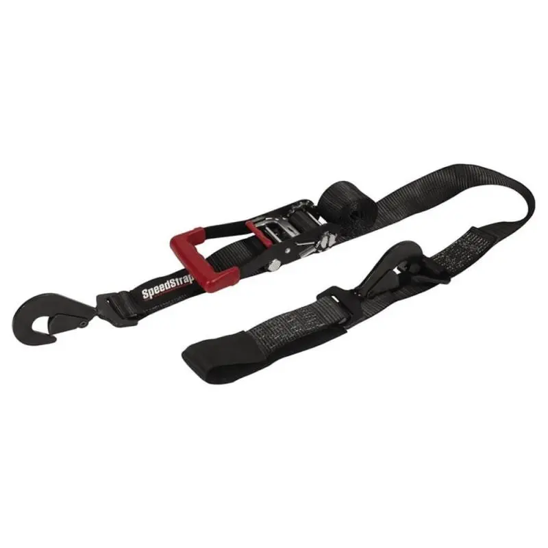 Speedstrap Ratchet Tie-Down Combo – 2-Inch X 8-Foot With Flat Snap Hooks & Axle Strap (Made In Usa) 1