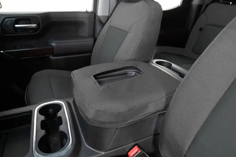 Covercraft Endura Precisionfit Front Row Seat Covers For 2013–2018 Dodge Ram – Silver/Charcoal 1