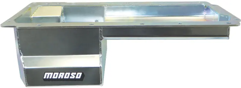 Moroso Gm Ls Swap/Early F-Body (W/Rear Sump & Remote Oil Filter Adapter) Wet Sump 6In Steel Oil Pan 1