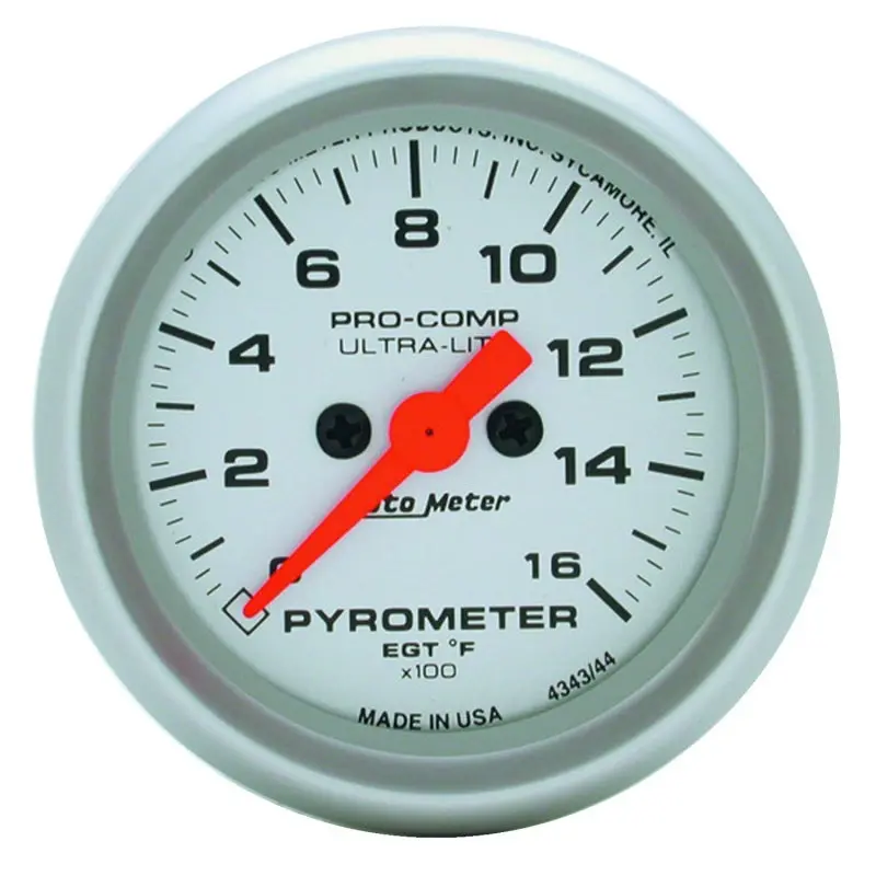 Autometer Ultra-Lite 52Mm Electronic Egt Gauge Kit — 0–1600°F Range 1