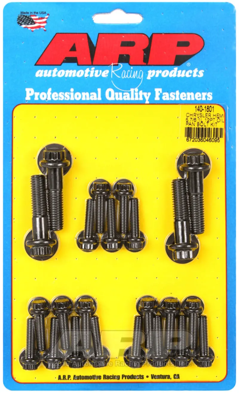 Arp 12-Point Oil Pan Bolt Kit For Chrysler Hemi 5.7L And 6.1L Engines 1