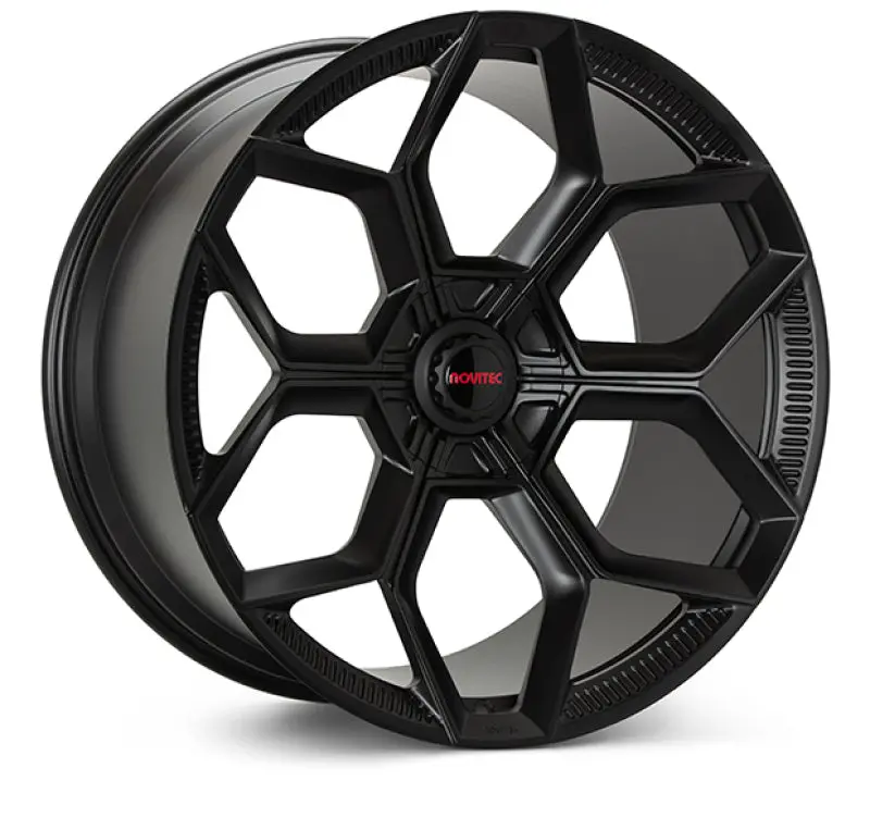 Vossen X Novitec Nl5-5L Forged Front Wheel – 23×10.5", 5×130, Et21, Satin Black – Lamborghini Urus Fitment 1